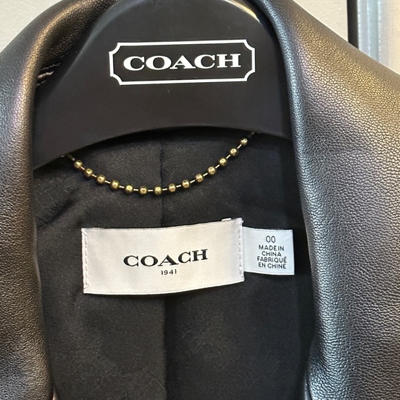 Coach leather moto jacket - Picture 6 of 8
